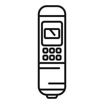 Ph meter icon outline vector. Acidic screen neutral Stock Illustration