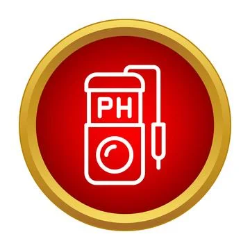 Ph meter icon showing acidity testing equipment 스톡 일러스트