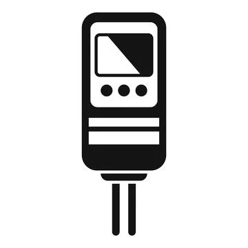 Ph meter icon simple vector. Acidic screen neutral Stock Illustration