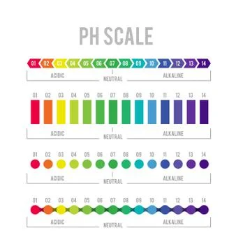 PH meter for measuring acid alkaline balance. Vector infographics in the circle Stock Illustration