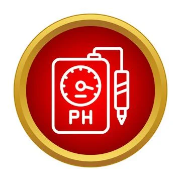 Ph meter measuring acidity and alkalinity science testing Illustrazione stock