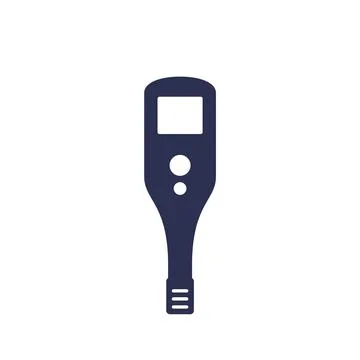 Ph meter or tester icon on white Stock Illustration