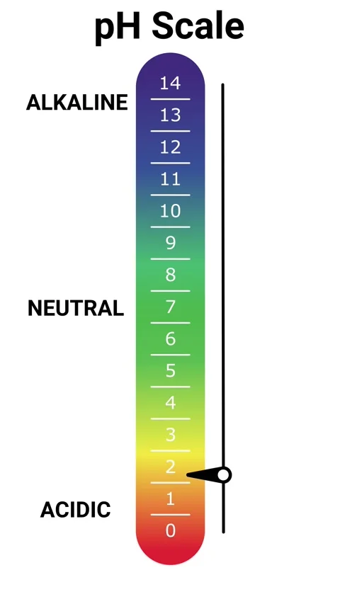 PH Scale Animation Neutral to Acidic and Alkaline Stock Footage 315617231