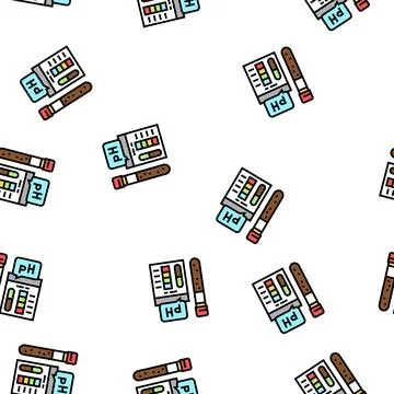 Ph soil testing vector seamless pattern イラスト素材