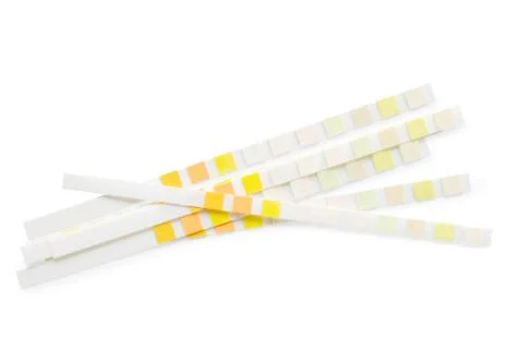 Ph test strips isolated Foto stock