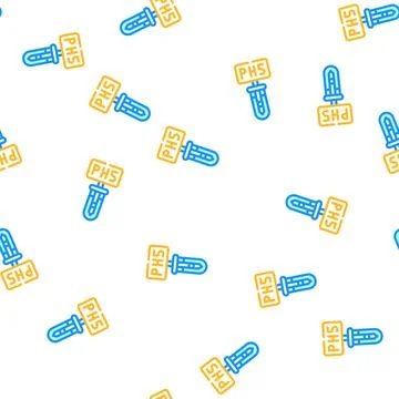 Ph5 test color icon vector flat illustration Illustrazione stock