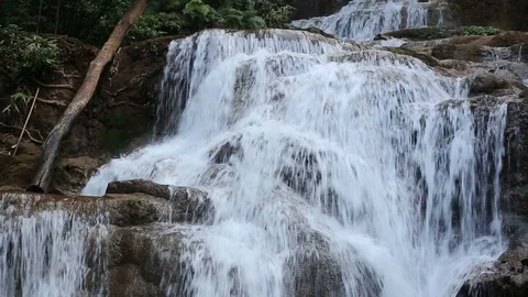 Pha Chareon Waterfall Stock Footage 87006915