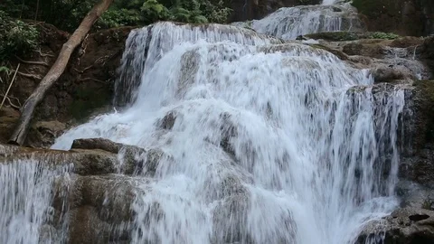 Pha Chareon Waterfall Stock Footage 87054523