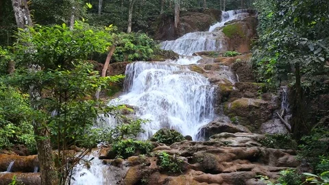 Pha Chareon Waterfall Stock Footage 87055863