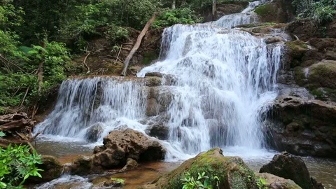 Pha Chareon Waterfall Stock Footage 87159868