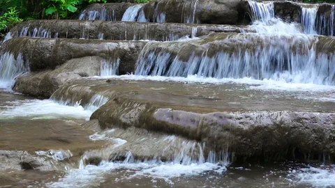Pha Chareon Waterfall Stock Footage 87299214