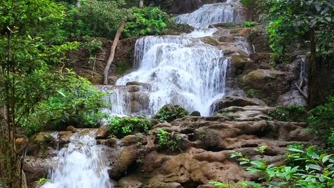 Pha Chareon Waterfall Stock Footage 87307558