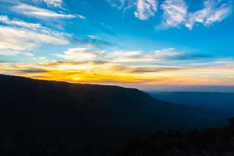 Pha Deaw Dai Cliffs of The Khao Yai National Park in Thailand Stock Photos
