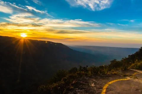 Pha Deaw Dai Cliffs of The Khao Yai National Park in Thailand Stock Photos