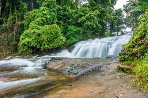 Pha Dok Xu waterfall at Doi Inthanon National park in Chiang Mai Thailand Stock-Fotos