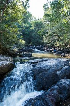 Pha Kluai Mai Waterfall Stock Photos