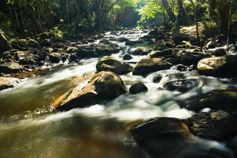 Pha Kluai Mai Waterfall Stock Photos