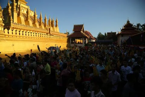 Pha That Luang 1 Stock Photos