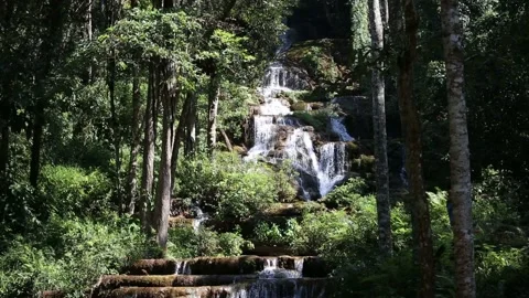 Phacharoen Waterfall   Stock Footage 154339831