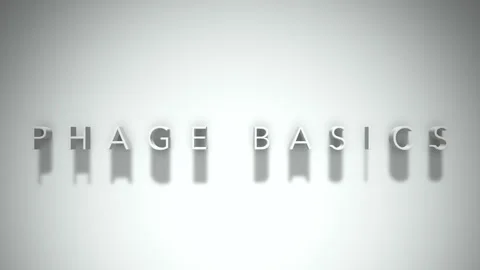 phage basics 3D title animation white te... | Stock Video | Pond5