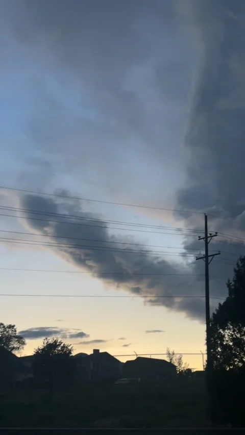 Phallic Cloud Rises Over Colorado, Colorado, USA - 11 May 2025 Stock Footage 309332408