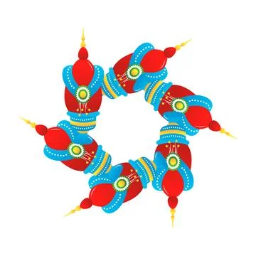 Phan Phum Thong vector cartoon frame Stock Illustration