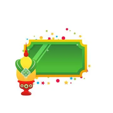 Phan Phum Thong vector cartoon frame Stock Illustration