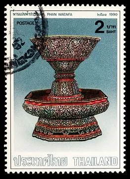 Phan Waenfa on postage stamp Foto stock