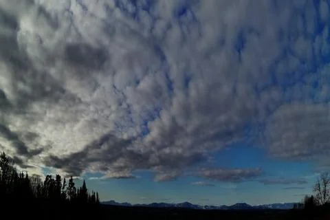 Phänomenal CLOUDS  upper the landscape Stock Photos