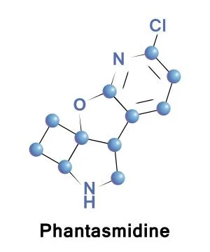 Phantasmidine toxic substance Stock Illustration
