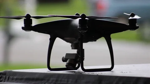 Phantom 4 Drone Start-Up Stock Footage 114890120