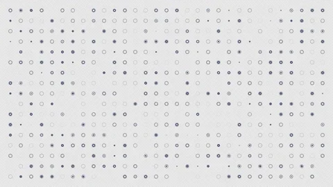 Phantom blue circles on black background are changed size with top view motion Stock Footage 137173719