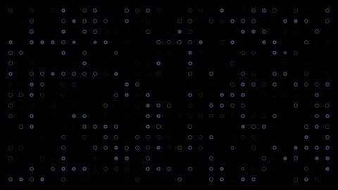 Phantom blue circles on black background Stock Illustration
