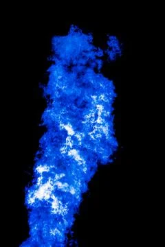Phantom blue fire flames blazing fiery burning 스톡 사진