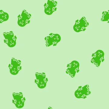 Phantom ghost glyph vector seamless pattern Stock Illustration