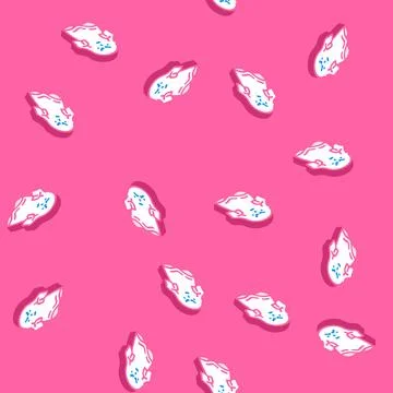 Phantom ghost isometric icon seamless pattern Illustrazione stock