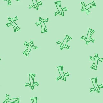 Phantom ghost line seamless pattern Illustrazione stock
