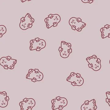 Phantom ghost line vector seamless pattern Stock Illustration