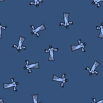 Phantom ghost vector seamless pattern 스톡 일러스트