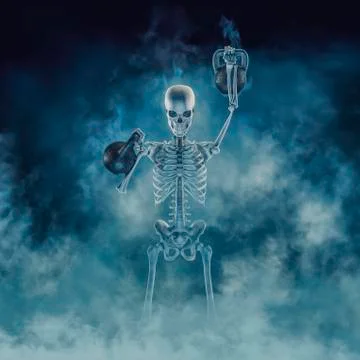 The phantom kettlebell workout 스톡 일러스트