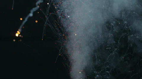 Phantom Miro Fireworks Stock Footage 60982085