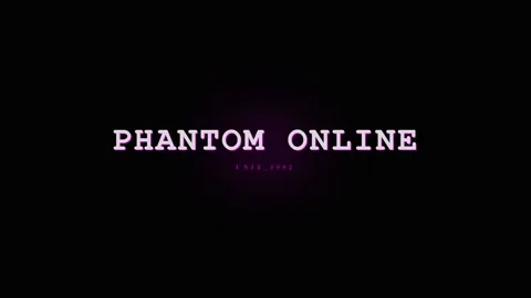 Phantom Online Game Title Screen Animation with Glitch Effect Stock Footage 331568481