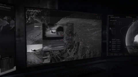 Phantom Operational Intelligence Network Located Enemy Armed Planes On Airbase Stock Footage 273745657