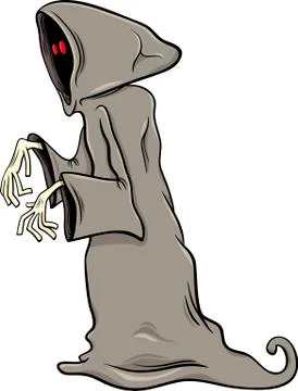 Phantom or ghost cartoon illustration Stock-Illustration