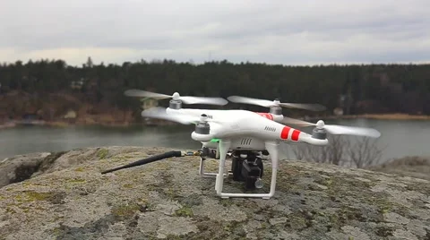 Phantom quadrocopter taking off Stock-Footage 48839423