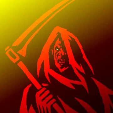 Phantom Reaper. Isolated Vector Illustration. Stock Illustration