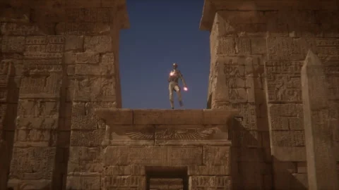 The Pharaoh Alien Queen Stuns with an Eternal Dance Stock Footage 292809536