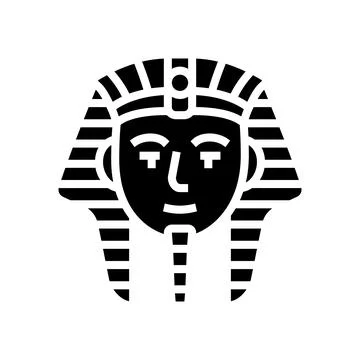 Pharaoh egypt glyph icon vector illustration Stock Illustration