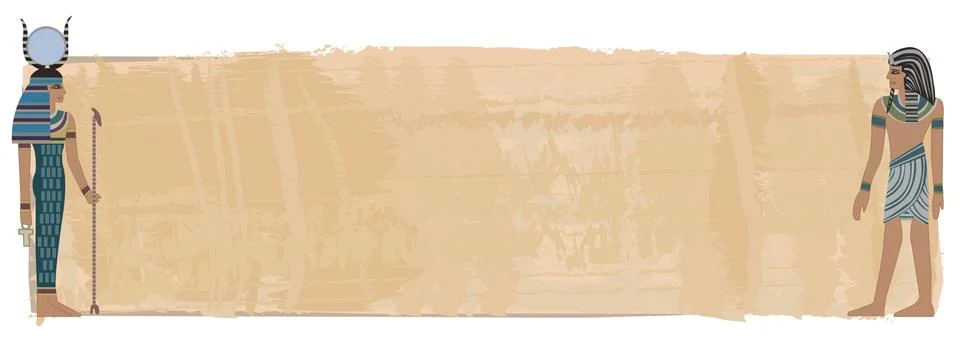 Pharaoh figures Stock Illustration