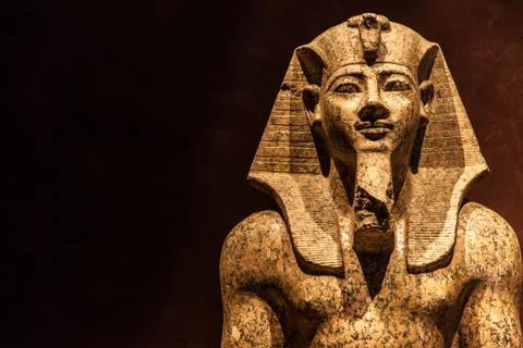 Pharaoh statue Foto stock